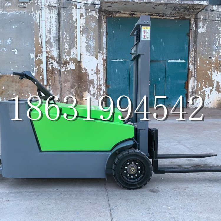 郓城县小型电动叉车1吨2吨步行站驾式电瓶堆高充电装卸车液压升降车铲车